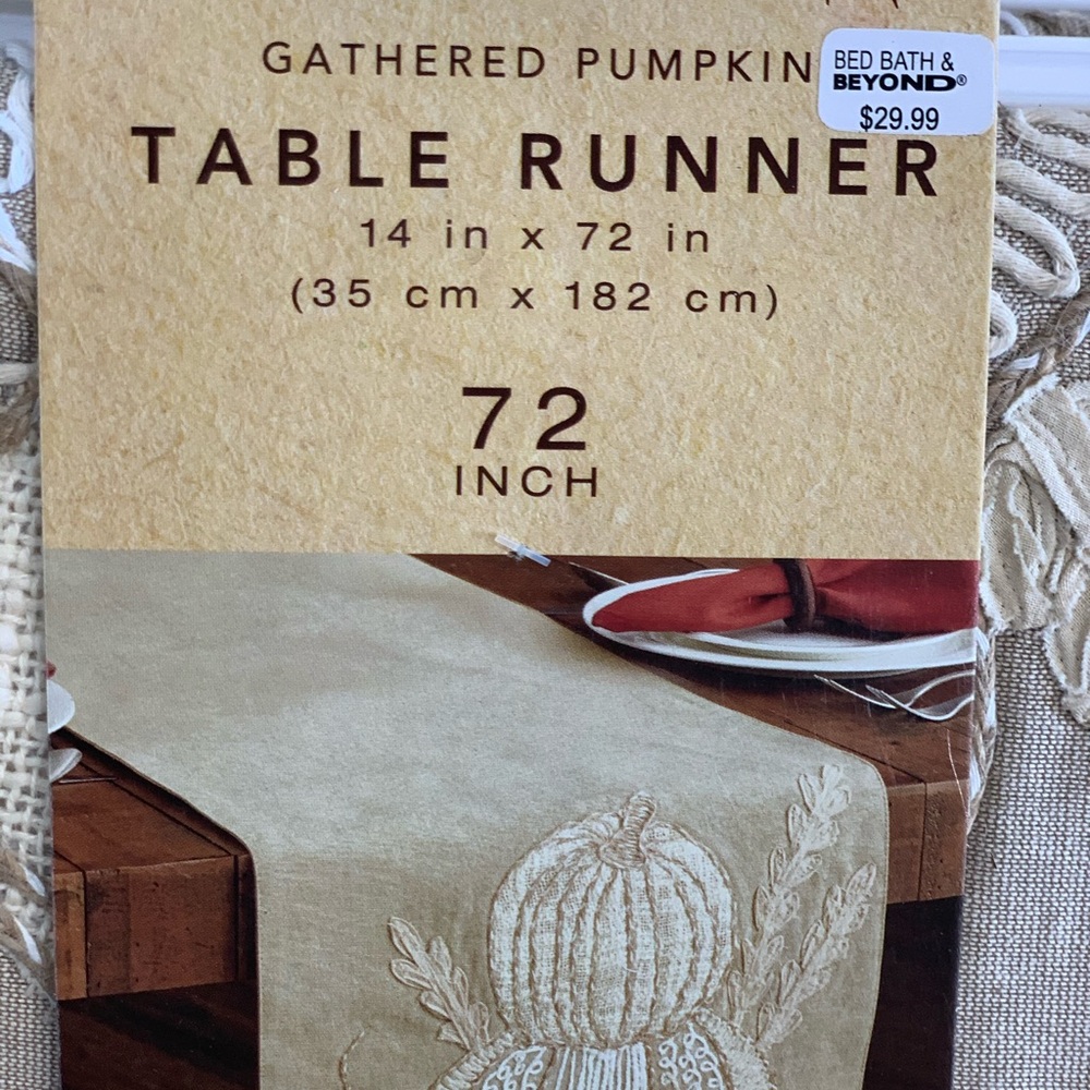 Pumpkin table runner
